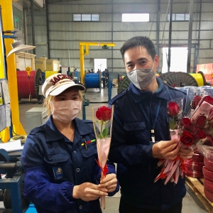 董事長的心意女神們收到啦——祝三八節(jié)快樂！